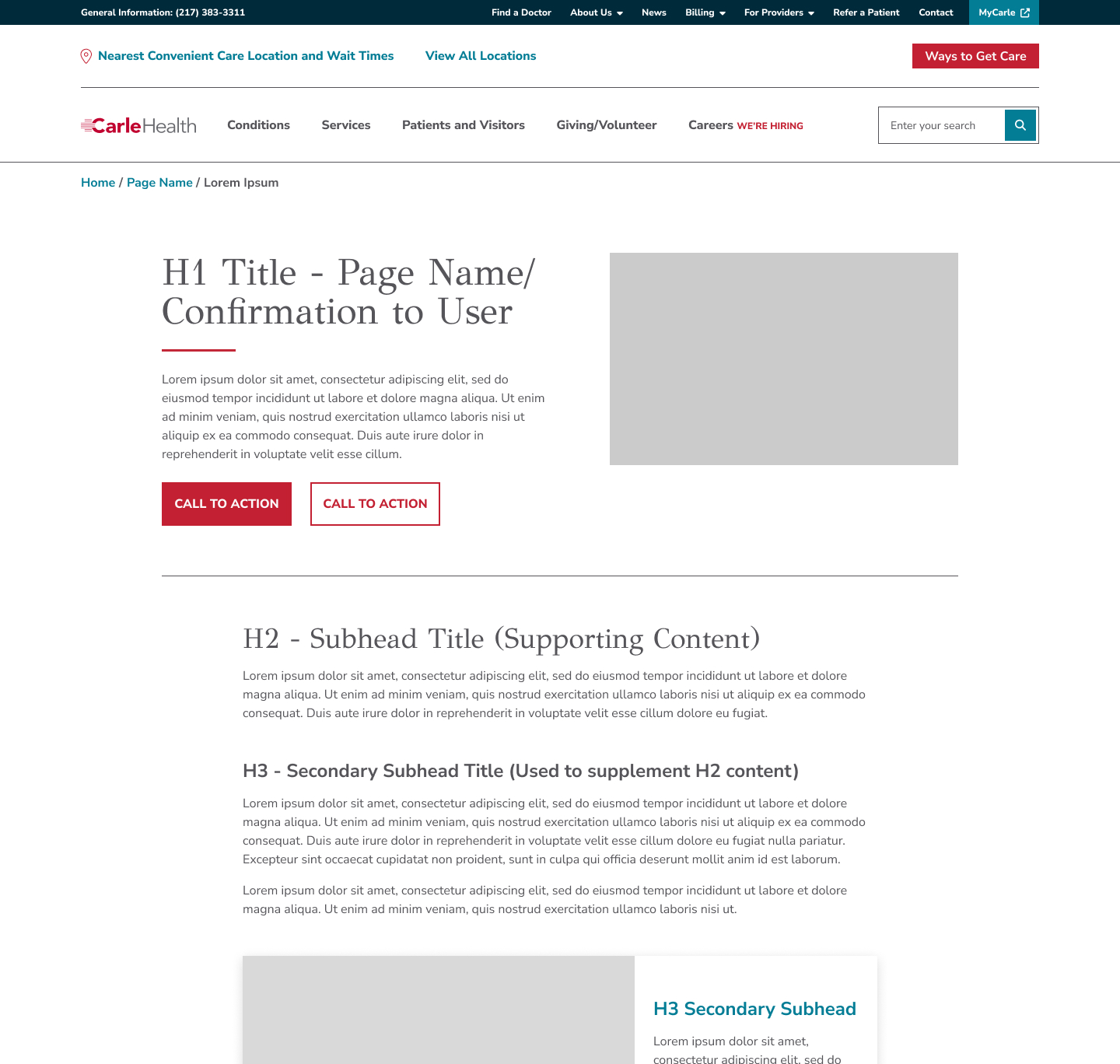 Content Page Example